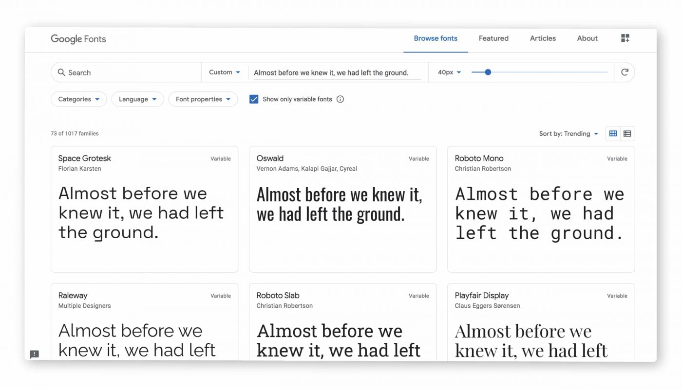 Google Fonts