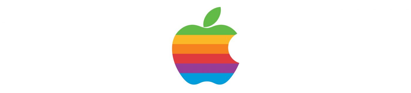 Logotipo colorido Apple