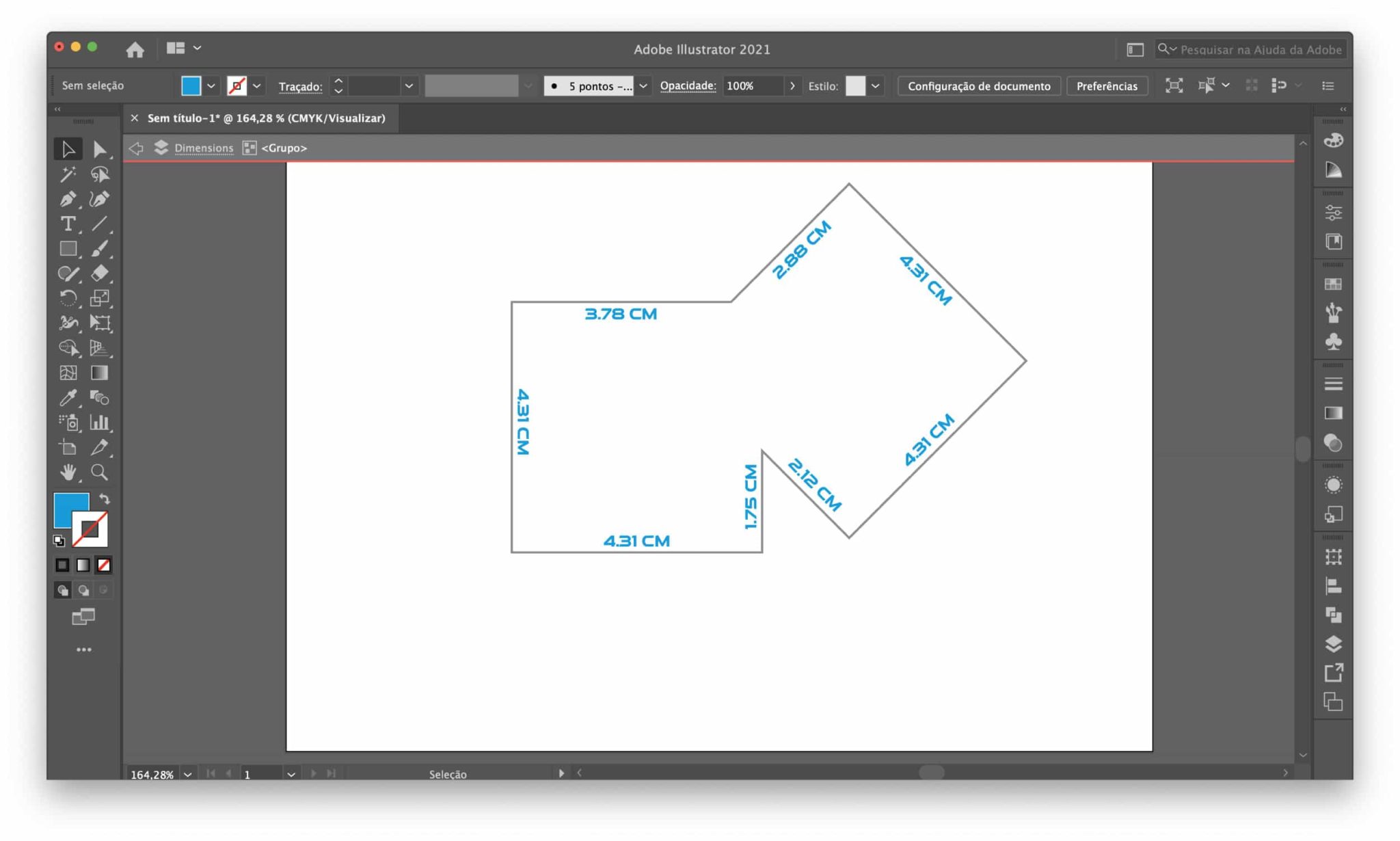 Como adicionar medidas no Illustrator Webnial