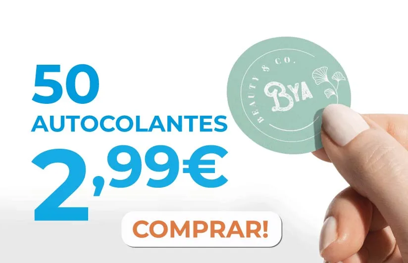 50 autocolantes so 299 euros Gráfica Online